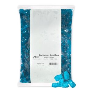 Albanese Blue Raspberry Gummi Bears 5lb Bag Bulk